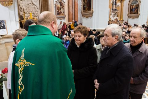 Obnova manželských slibů jubilantů
