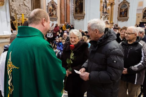 Obnova manželských slibů jubilantů