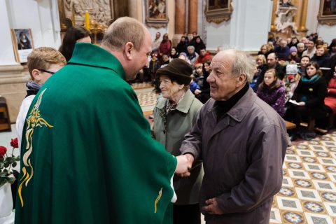 Obnova manželských slibů jubilantů