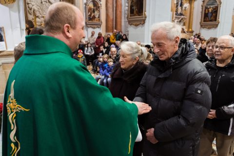 Obnova manželských slibů jubilantů