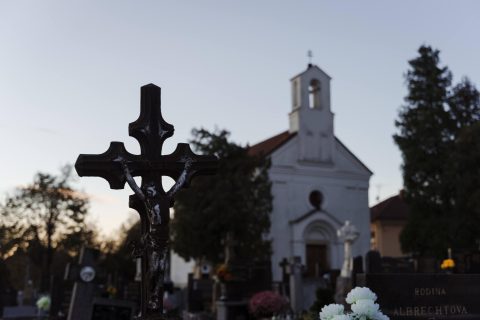 Pobožnost za zemřelé – starý hřbitov Uherský Brod 2023
