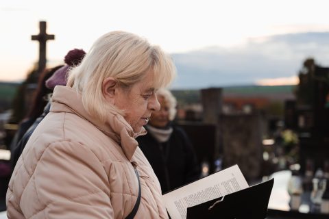 Pobožnost za zemřelé – starý hřbitov Uherský Brod 2023