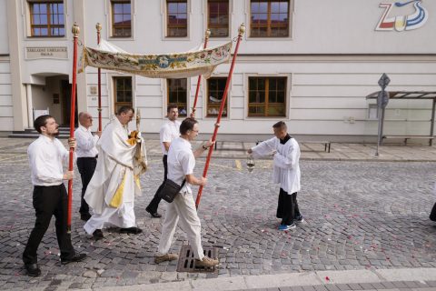 Průvod na slavnost Těla a krve Páně