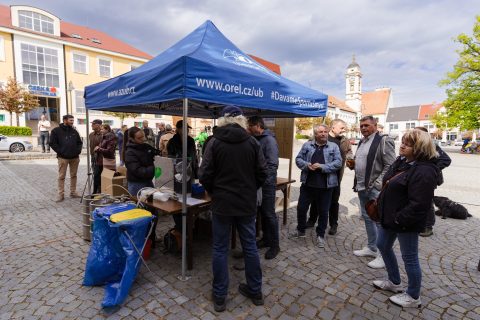 Vladimír Merta na schodech