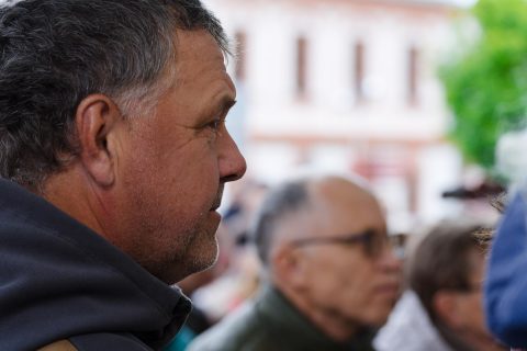 Vladimír Merta na schodech