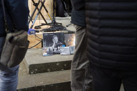 Vladimír Merta na schodech