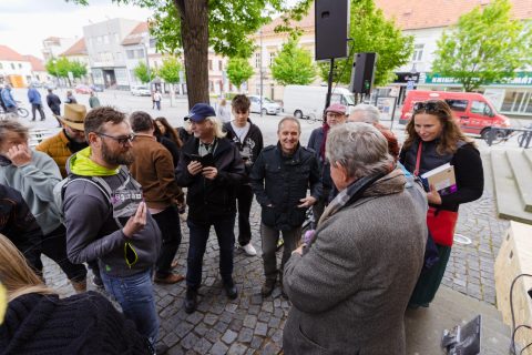 Vladimír Merta na schodech