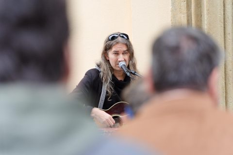 Vladimír Merta na schodech